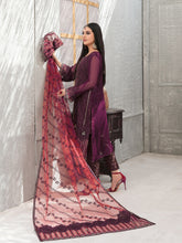 Load image into Gallery viewer, SARAAB 3pc Unstitched Aari Embroidered Fancy Chiffon Suiting D2001

