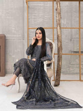 Load image into Gallery viewer, SARAAB 3pc Unstitched Aari Embroidered Fancy Chiffon Suiting D2004
