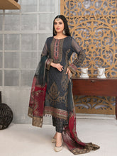 Load image into Gallery viewer, SARAAB 3pc Unstitched Aari Embroidered Fancy Chiffon Suiting D2009
