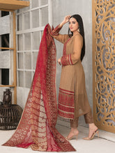 Load image into Gallery viewer, SARAAB 3pc Unstitched Aari Embroidered Fancy Chiffon Suiting D2010
