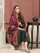 Load image into Gallery viewer, Zariaa by Tawakkal 3pc Unstitched Broshia Banarsi Linen Suit D 6481
