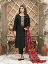 Load image into Gallery viewer, FARA BY TAWAKKAL 3pc Unstitched Viscose Schiffli Embroidered Suit D6358
