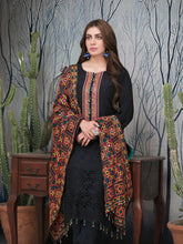 Load image into Gallery viewer, FARA BY TAWAKKAL 3pc Unstitched Viscose Schiffli Embroidered Suit D6360
