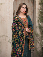 Load image into Gallery viewer, FARA BY TAWAKKAL 3pc Unstitched Viscose Schiffli Embroidered Suit D6361
