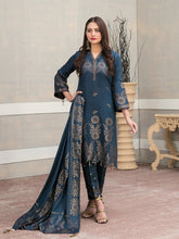 Load image into Gallery viewer, SELENA BY TAWAKKAL 3pc Unstitched Dual Color Broshia Banarsi Viscose Suit D6452
