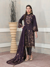 Load image into Gallery viewer, SELENA BY TAWAKKAL 3pc Unstitched Dual Color Broshia Banarsi Viscose Suit D6456

