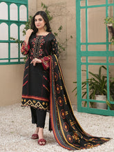 Load image into Gallery viewer, Tawakkal Fayona 3pc Unstitched Embroidered And Digital Printed Lawn Suit D6524B
