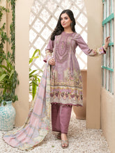 Load image into Gallery viewer, Tawakkal Fayona 3pc Unstitched Embroidered And Digital Printed Lawn Suit D6526A
