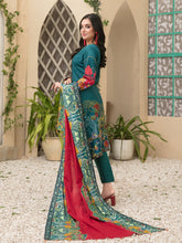 Load image into Gallery viewer, Tawakkal Fayona 3pc Unstitched Embroidered And Digital Printed Lawn Suit D6527B
