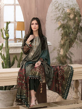 Load image into Gallery viewer, PARIZAAD 3pc Unstitched Embroidered Digital Printed Slub Cottel Suit D6192
