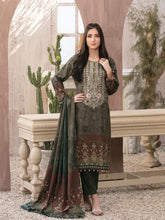 Load image into Gallery viewer, PARIZAAD 3pc Unstitched Embroidered Digital Printed Slub Cottel Suit D6192

