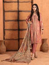 Load image into Gallery viewer, Tawakkal Sabrina 3pc Unstitched Jacquard Banarsi Lawn Suit D6845
