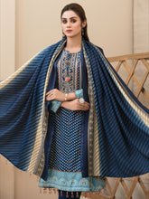 Load image into Gallery viewer, SERAFINA 3pc Unstitched Embroidered Digital Printed Linen Suiting D-6273
