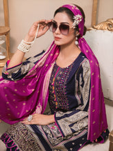 Load image into Gallery viewer, SERAFINA 3pc Unstitched Embroidered Digital Printed Linen Suiting D-6275

