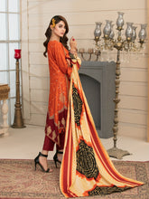 Load image into Gallery viewer, SERAFINA 3pc Unstitched Embroidered Digital Printed Linen Suiting D-6278

