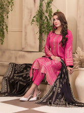 Load image into Gallery viewer, TANAZ 3pc Unstitched Broshia Banarsi Linen Suit D6372

