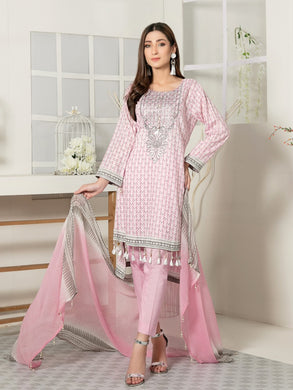 Tawakkal Titania 3pc Unstitched Embroidered And Digital Printed Lawn Suit D7093