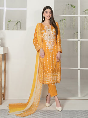 Tawakkal Titania 3pc Unstitched Embroidered And Digital Printed Lawn Suit D7096