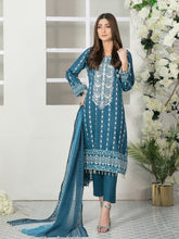 Load image into Gallery viewer, Tawakkal Titania 3pc Unstitched Embroidered And Digital Printed Lawn Suit D7097
