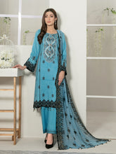 Load image into Gallery viewer, Tawakkal Titania 3pc Unstitched Embroidered And Digital Printed Lawn Suit D7099
