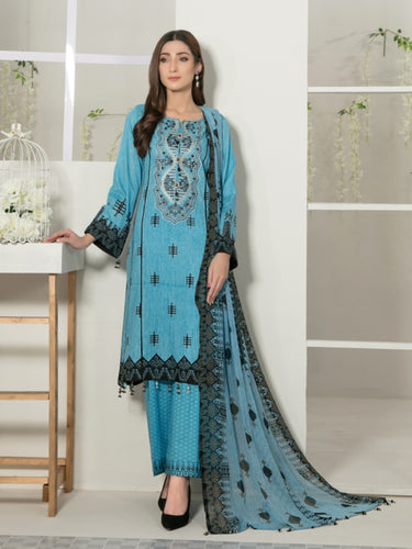 Tawakkal Titania 3pc Unstitched Embroidered And Digital Printed Lawn Suit D7099