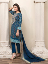 Load image into Gallery viewer, Tawakkal Magnifique 3pc Unstitched Embroidered And Digital Printed Lawn Suit D6831
