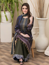 Load image into Gallery viewer, Tawakkal Magnifique 3pc Unstitched Embroidered And Digital Printed Lawn Suit D6835
