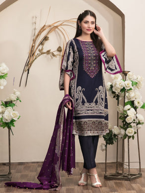 Tawakkal Magnifique 3pc Unstitched Embroidered And Digital Printed Lawn Suit D6839