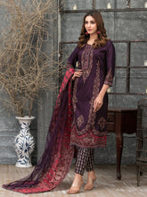 Load image into Gallery viewer, Tawakkal Mahpara 3pc Unstitched Aari Embroidered Fancy Lawn Suit D1641
