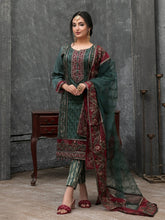 Load image into Gallery viewer, Tawakkal Mahpara 3pc Unstitched Aari Embroidered Fancy Lawn Suit D1647
