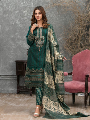 Tawakkal Mahpara 3pc Unstitched Aari Embroidered Fancy Lawn Suit D1649