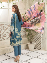 Load image into Gallery viewer, Tawakkal Mahru 3pc Unstitched Embroidered And Digital Printed Lawn Suit D6599
