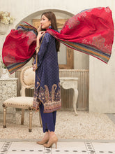Load image into Gallery viewer, Tawakkal Mahru 3pc Unstitched Embroidered And Digital Printed Lawn Suit D6586
