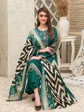 Load image into Gallery viewer, Tawakkal Mahru 3pc Unstitched Embroidered And Digital Printed Lawn Suit D6595
