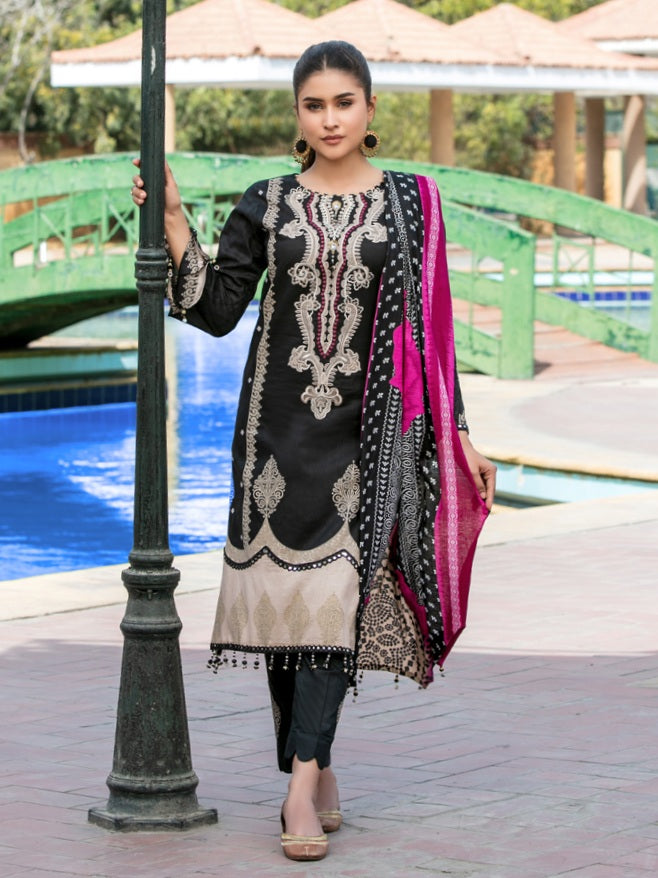 Tawakkal Naazli 3pc Unstitched Embroidered And Digital Printed Lawn Suit D6781