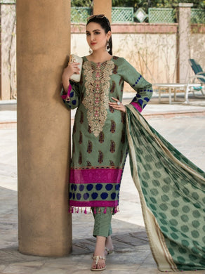 Tawakkal Naazli 3pc Unstitched Embroidered And Digital Printed Lawn Suit D6784