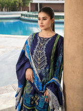 Load image into Gallery viewer, Tawakkal Naazli 3pc Unstitched Embroidered And Digital Printed Lawn Suit D6785
