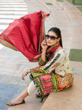 Load image into Gallery viewer, Tawakkal Naazli 3pc Unstitched Embroidered And Digital Printed Lawn Suit D6789
