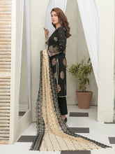 Load image into Gallery viewer, Tawakkal Pearla 3pc Unstitched Pearl Gold Table Printed Lawn Suit D6791
