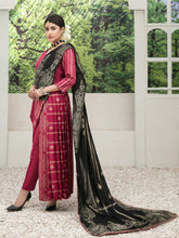 Load image into Gallery viewer, Tawakkal Raaya 3pc Unstitched Banarsi Lawn Suit D 6409
