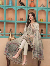Load image into Gallery viewer, Tawakkal Shahnoor 3pc Unstitched Embroidered And Digital Printed Banarsi Lawn Suit D1786
