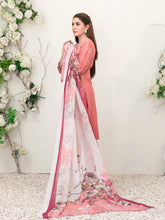 Load image into Gallery viewer, Tawakkal Sharleez 3pc Unstitched Luxury Embroidered Festive Lawn Suit D6772
