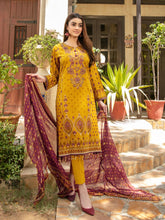 Load image into Gallery viewer, Tawakkal Sophia 3pc Unstitched Embroidered And Digital Printed Lawn Suit D6988

