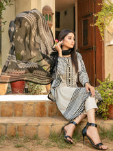 Load image into Gallery viewer, Tawakkal Sophia 3pc Unstitched Embroidered And Digital Printed Lawn Suit D6990
