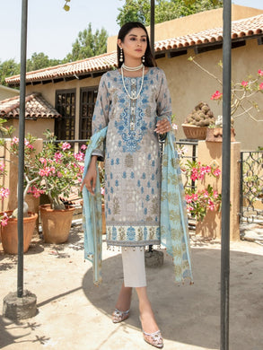 Tawakkal Sophia 3pc Unstitched Embroidered And Digital Printed Lawn Suit D6997