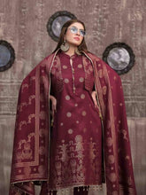 Load image into Gallery viewer, VERA BY TAWAKKAL 3pc Unstitched Dual Color Broshia Banarsi Viscose Suit D6425
