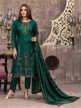 Load image into Gallery viewer, VERA BY TAWAKKAL 3pc Unstitched Dual Color Broshia Banarsi Viscose Suit D6429
