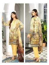 Load image into Gallery viewer, Zara Ali Winter Printed Viscose Suit ZA-1016
