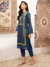 Load image into Gallery viewer, Unstitched Printed (Embossed) Lawn 1 Piece Shirt (Code:U1413-1PC-BLUE)
