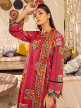 Load image into Gallery viewer, Unstitched Lawn Texture 1 Piece Shirt (Code:U1527-1PC-RED)
